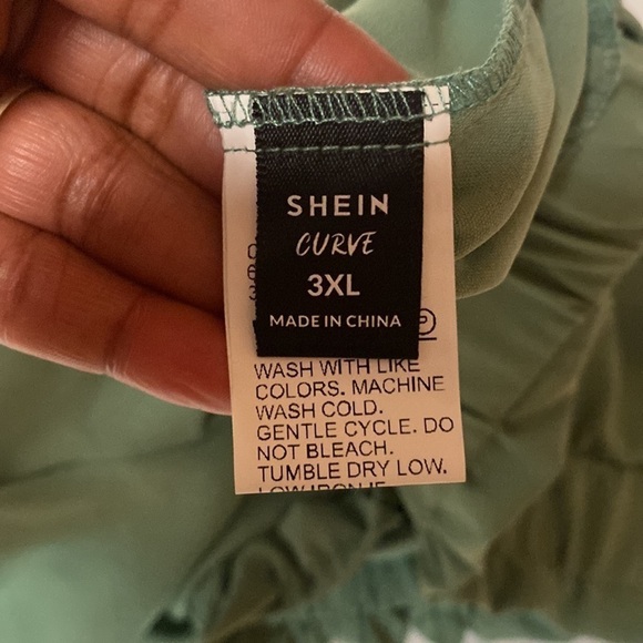 Shein Plus Paper Bag Waist Belt loop 
Trousers, 3x  Straight Leg - Picture 8 of 9